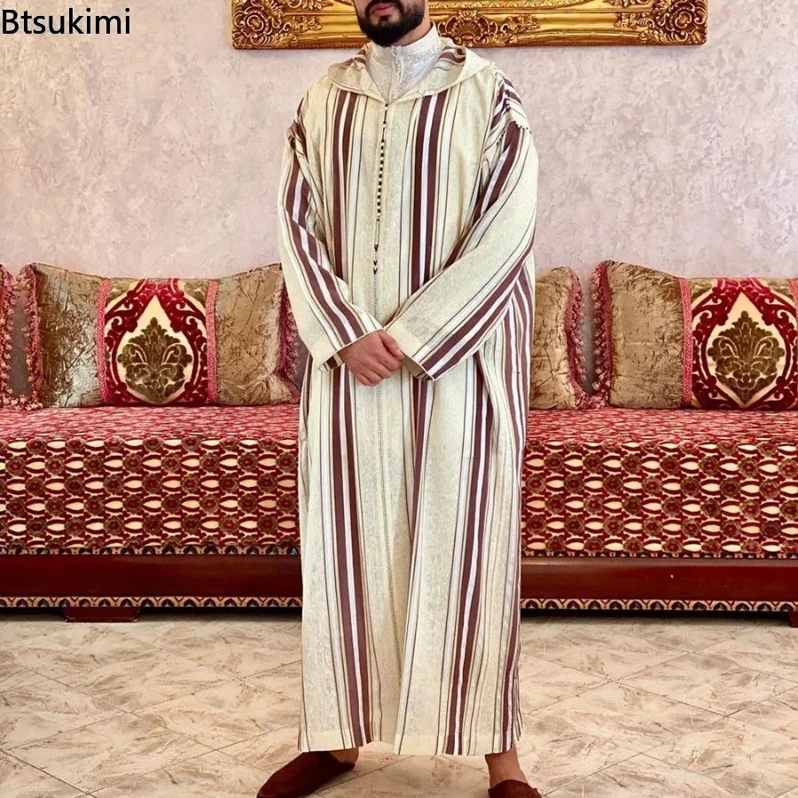 Dubai Men'S Fashion - New Muslim Jubba Thobe Clothes Men