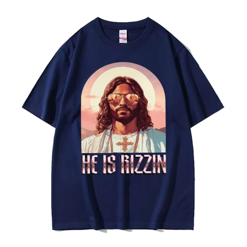 Men'S Fashion Easter - He Ls Rizzin Jesus Rap Easter