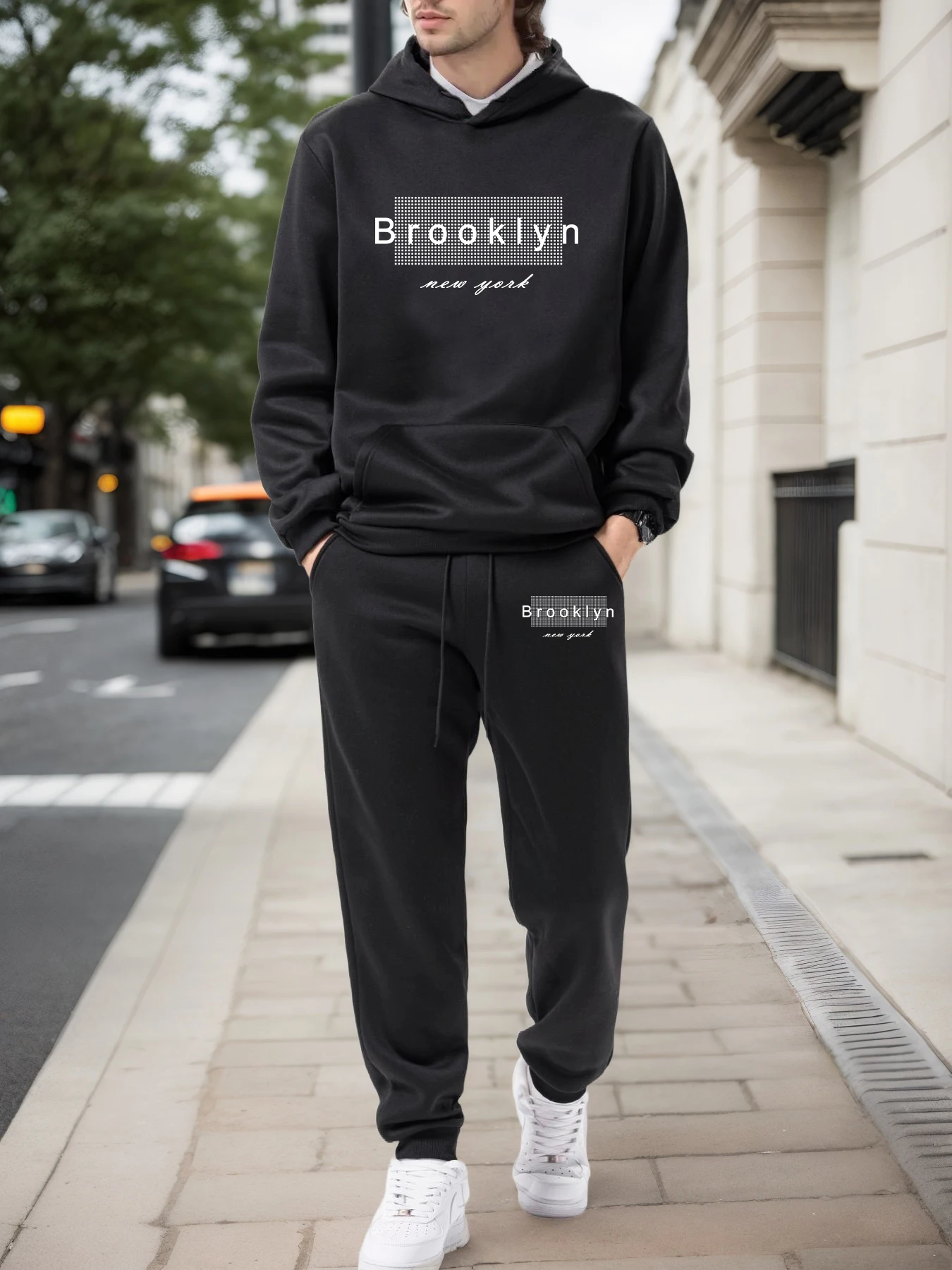 Track Suit Men - Mens Tracksuit Daily Casual Sweatshirts Sweatpants