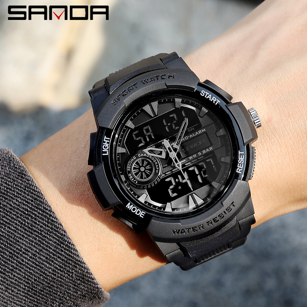 Men'S Fashion Zone - SANDA 6002 Luxury Dual Display Men