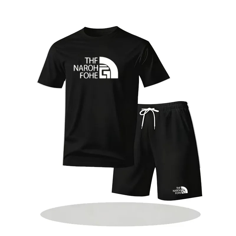Men Fashion Upper - Men's Summer Fitness Sportswear Set Short-Sleeved