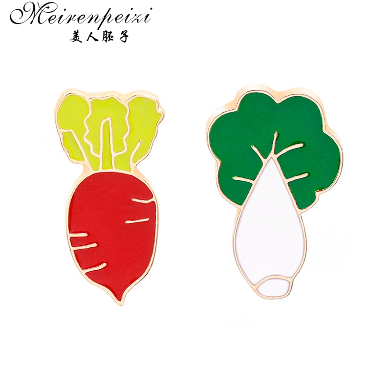 Men'S Fashion Easter - Meirenpeizi Cabbage and Carrot Pins Lapel