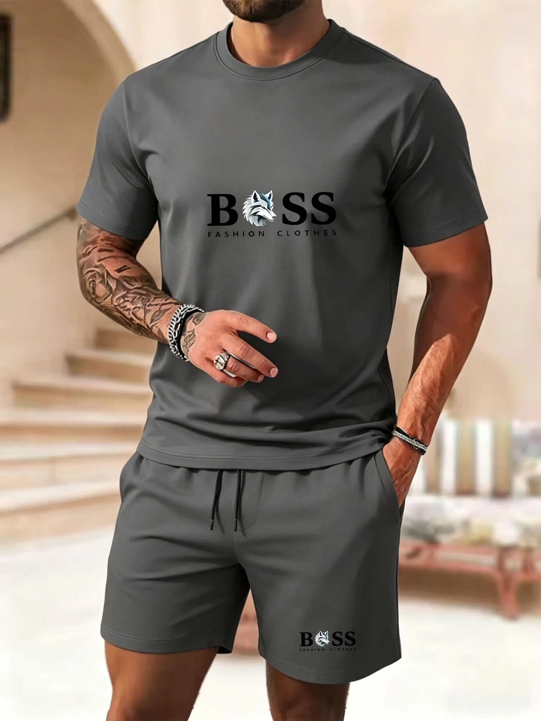 Men Fashion Upper - Latest hot selling Men two-piece sportswear