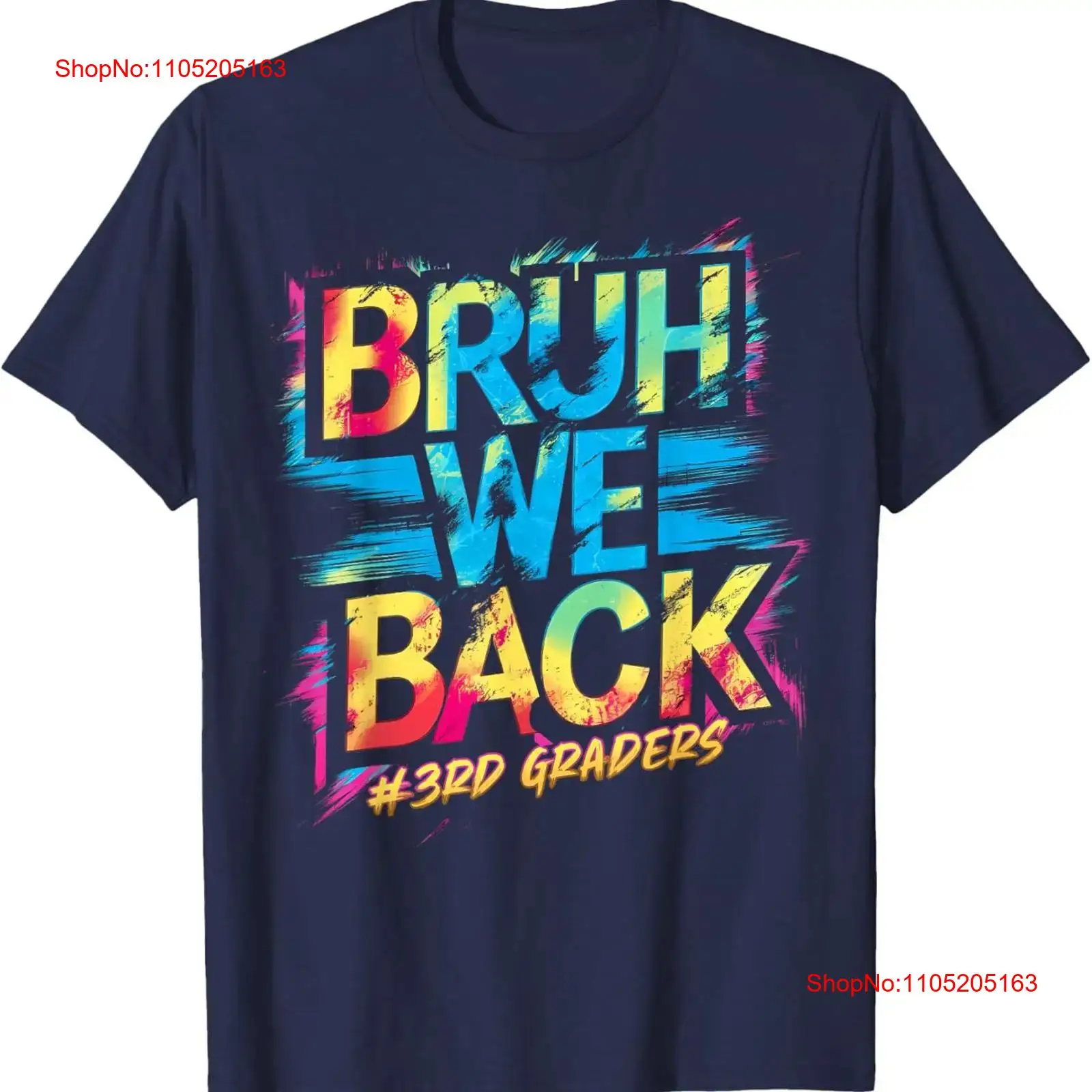 Men Fashion Kids - Bruh We Back 3rd Grade Teachers