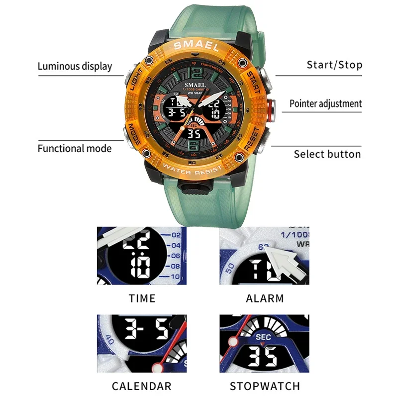 SMAEL 8058 Waterproof  Male Cl - огляд і ціна Men'S Fashion Zone