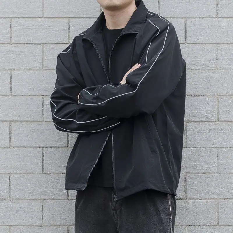 Jackets Men Autumn Pockets Cas - огляд і ціна Mens Fashion Bomber Jacket