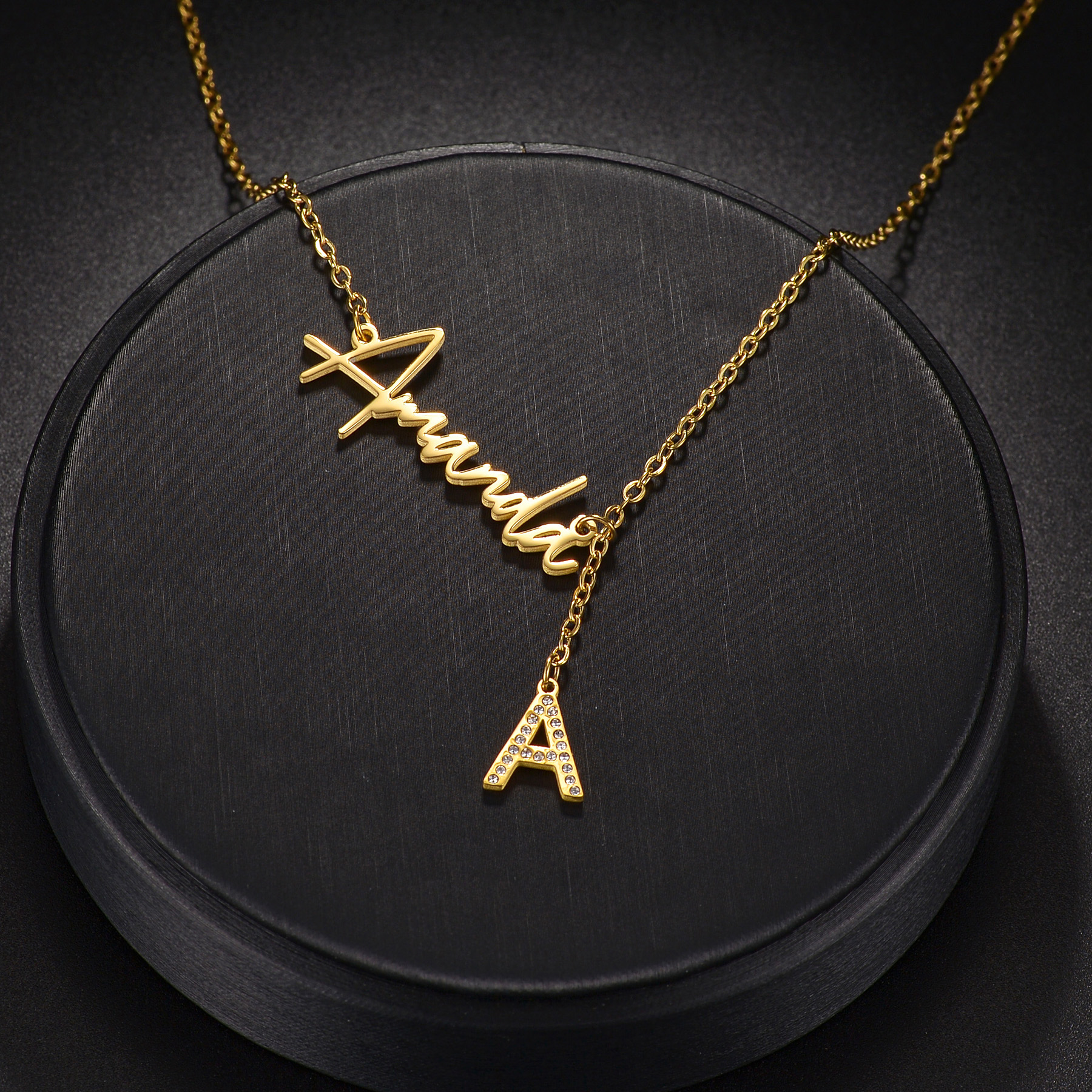 Akizoom Custom Name Zircon Let - огляд і ціна Men Fashion Kids