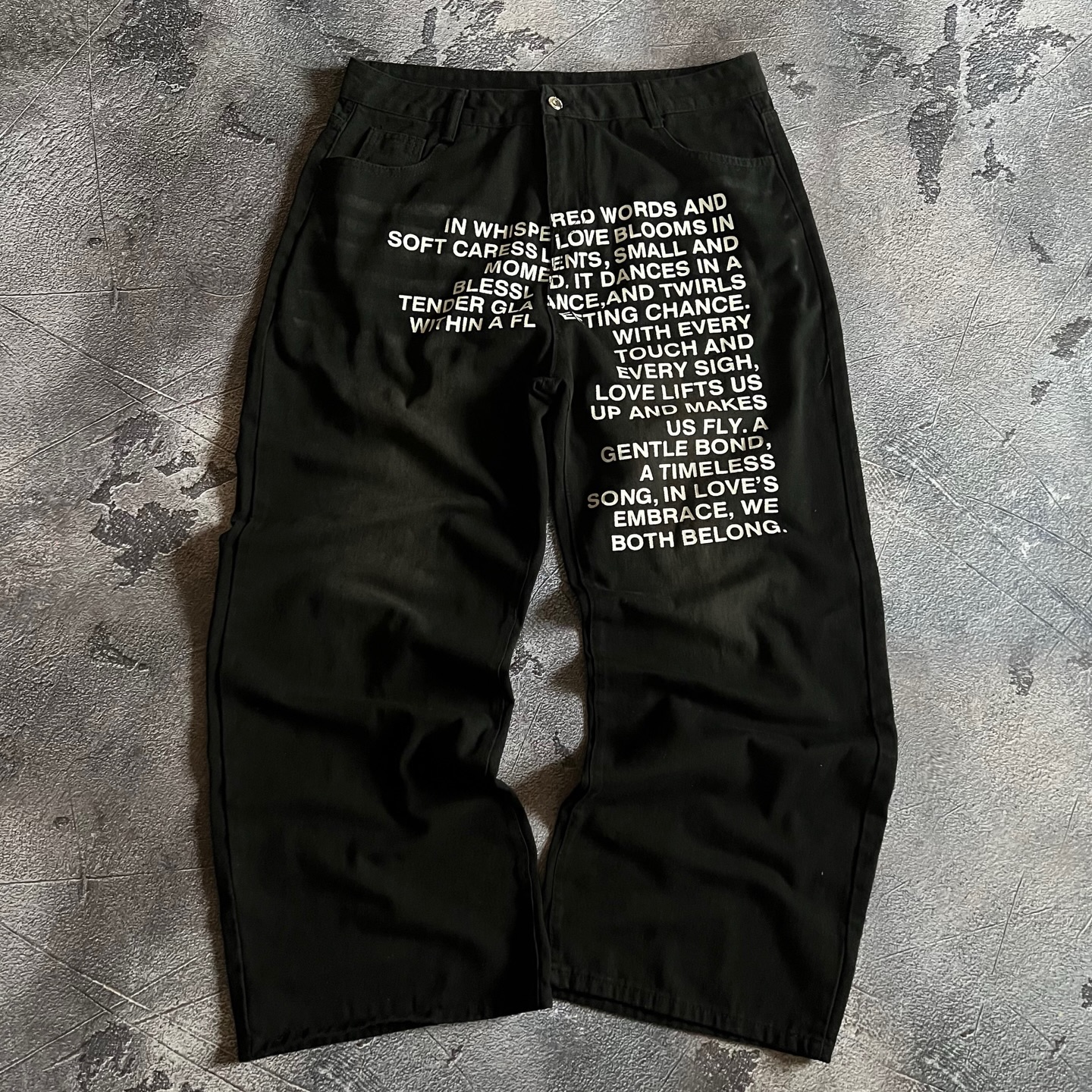 American Pattern Letter Jeans  - огляд і ціна Men'S Fashion Y2K