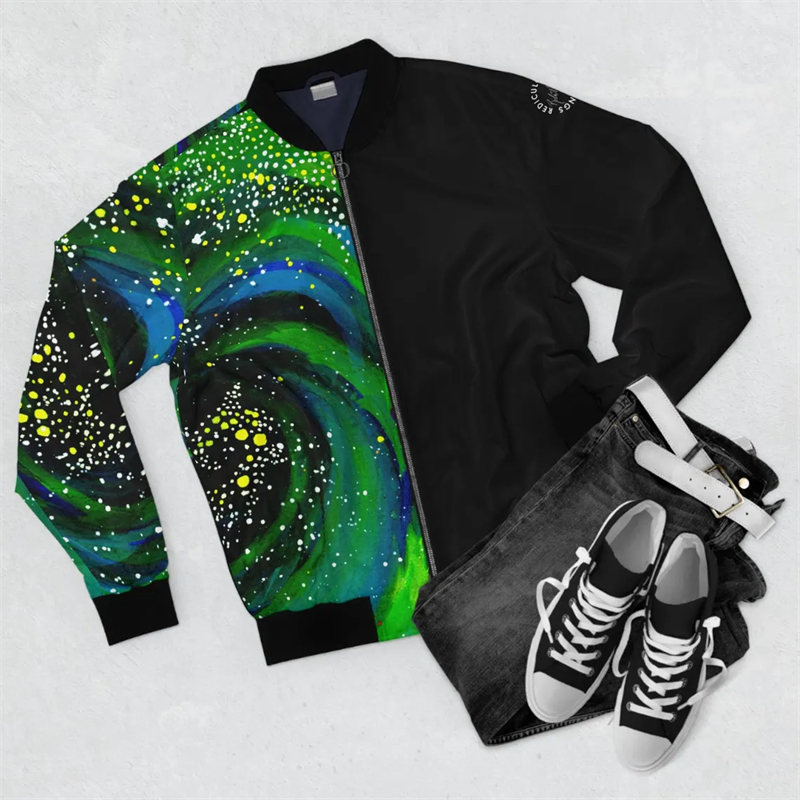 Harajuku Y2K Zipper Golf Coat  - огляд і ціна Mens Fashion Bomber Jacket