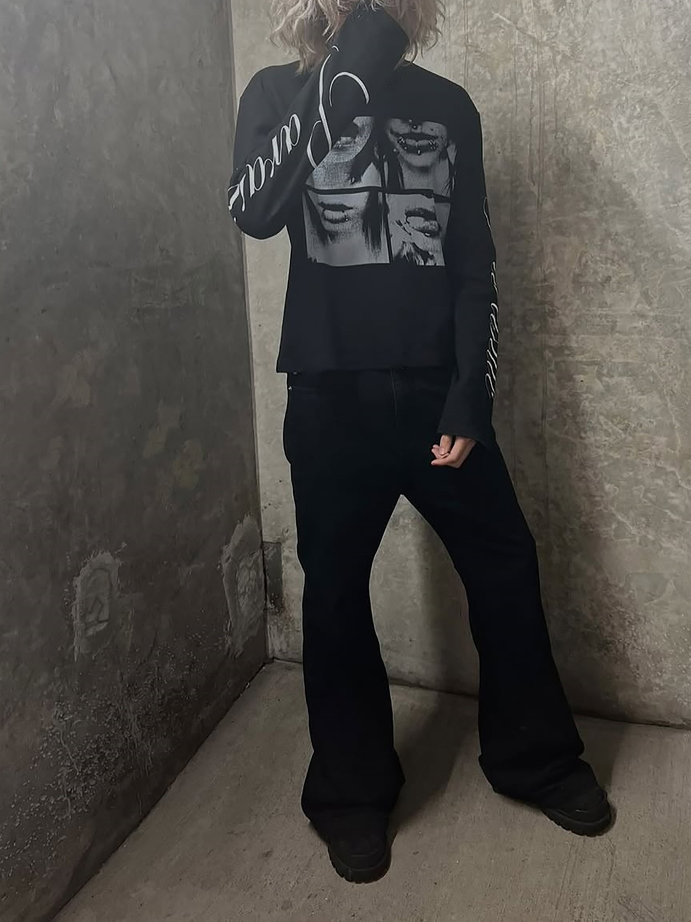 Dark style street punk unisex  - огляд і ціна Men Fashion Upper