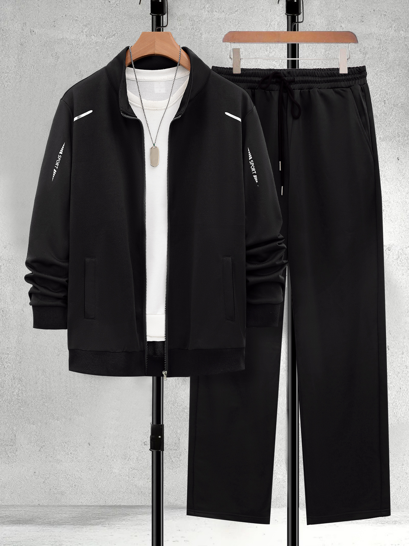 Men's Quick Dry Sport Set Spri - огляд і ціна Track Suit Men