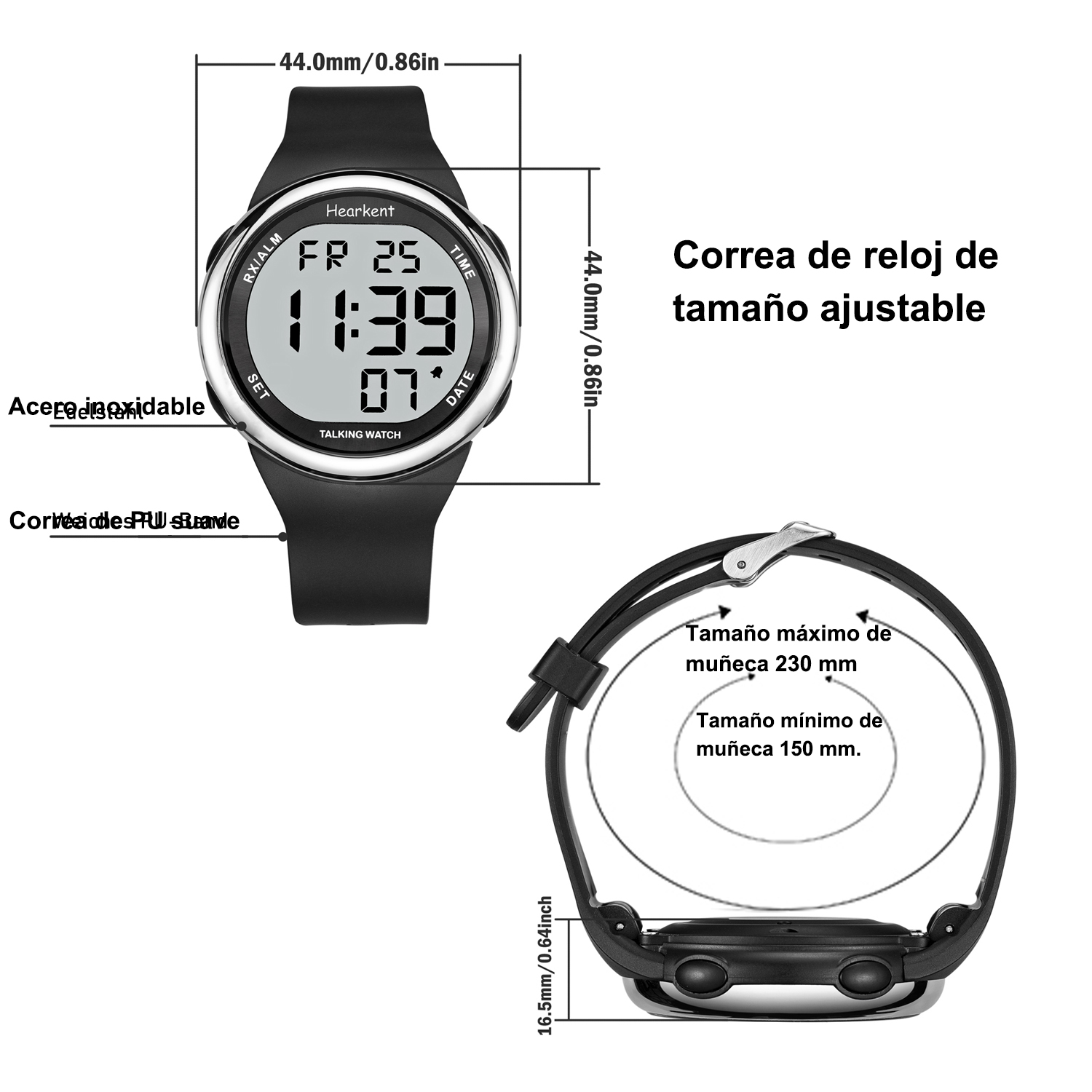 Hearkent Spanish Talking Watch - огляд і ціна Men'S Fashion For 60 Year Old