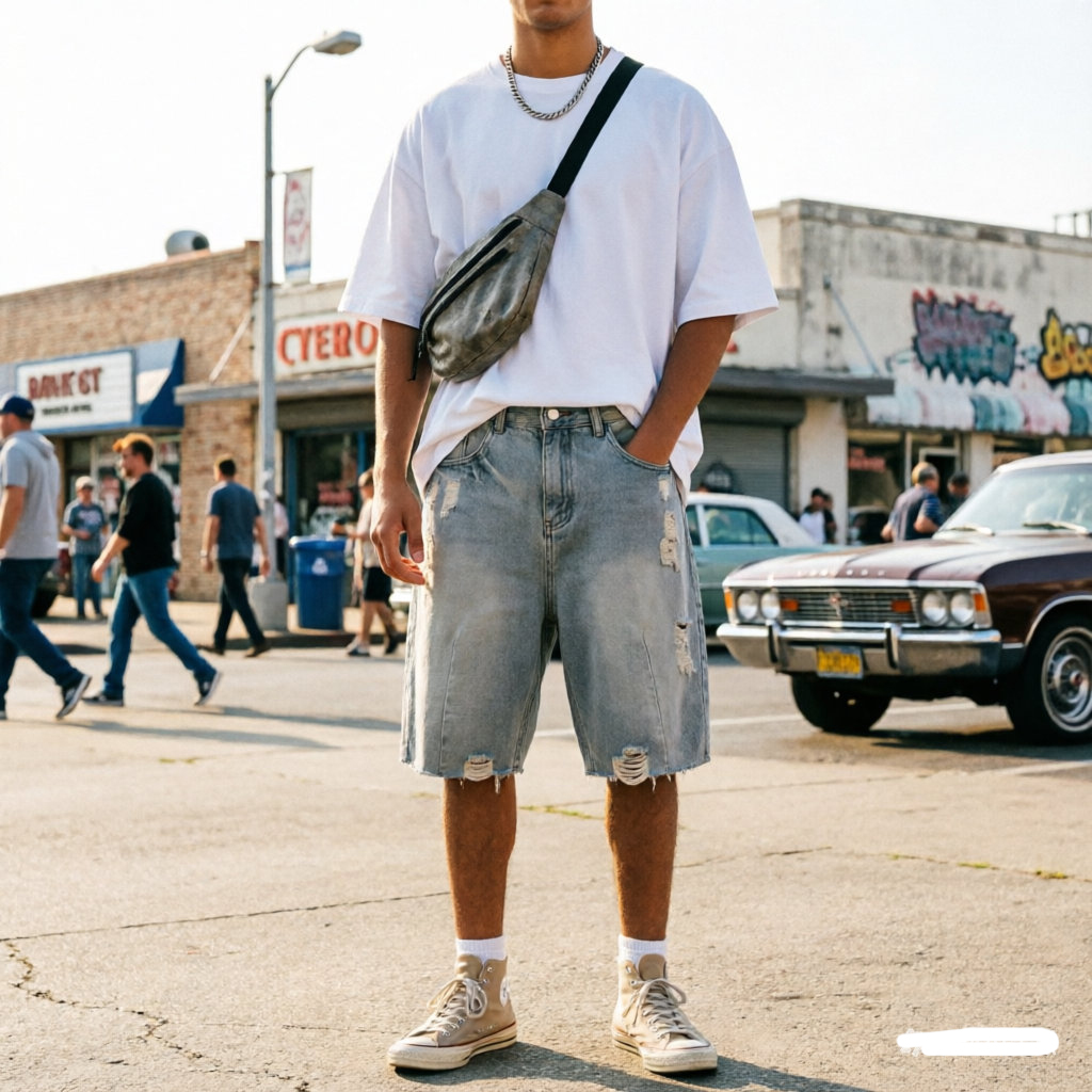 Summer Men's Casual Jeans Shor - огляд і ціна Men'S Fashion Jeans