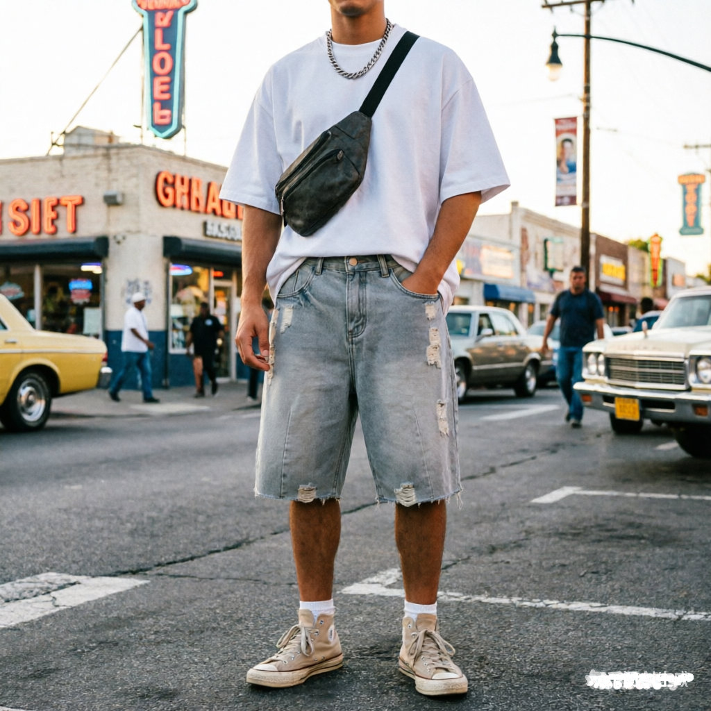 Summer Men's Casual Jeans Shor - огляд і ціна Men'S Fashion Jeans