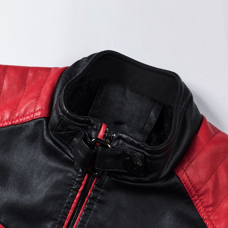 Men Motorcycle Leather Jacket  - огляд і ціна Mens Fashion Bomber Jacket