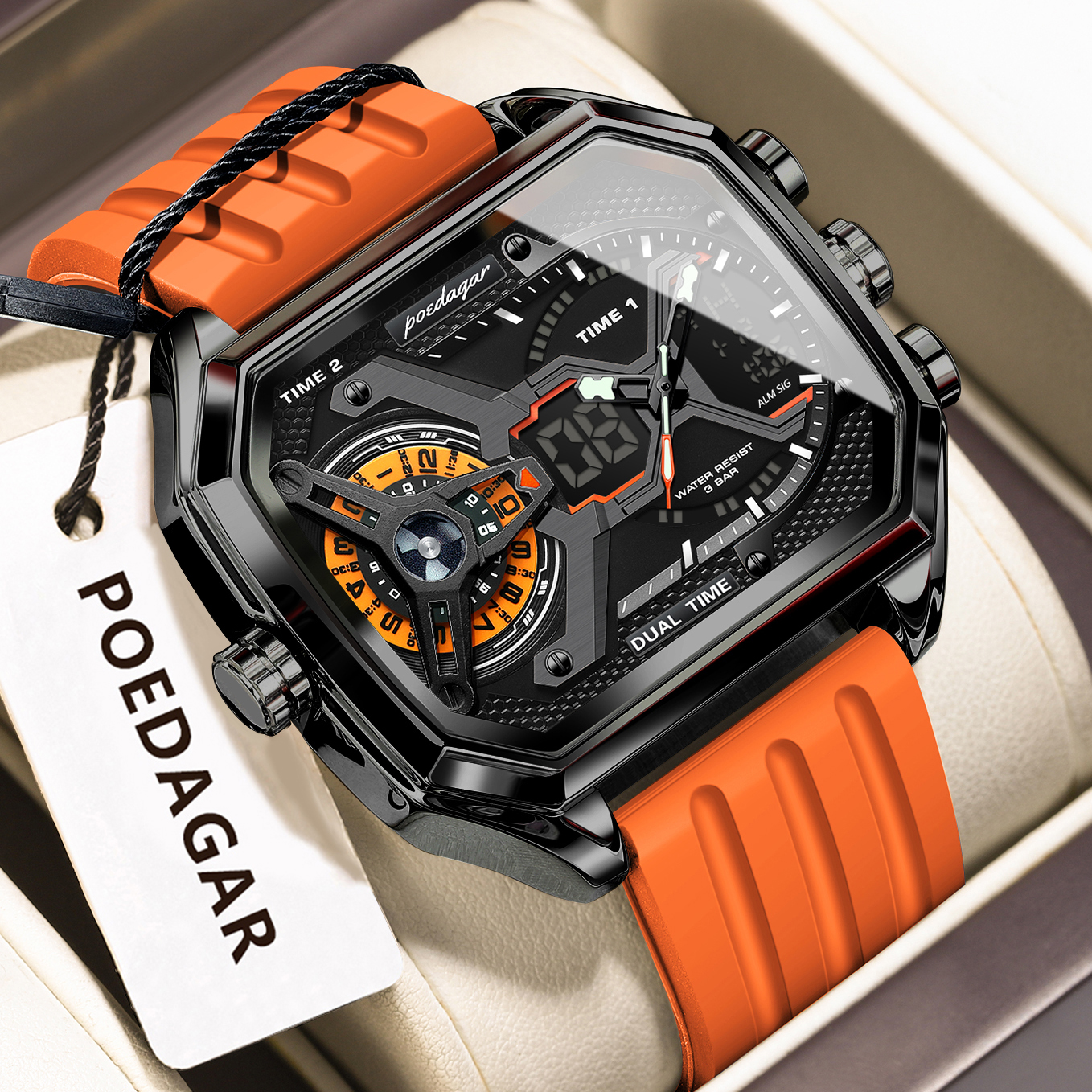 POEDAGAR Sports Men Wristwatch - огляд і ціна Men'S Fashion Zone