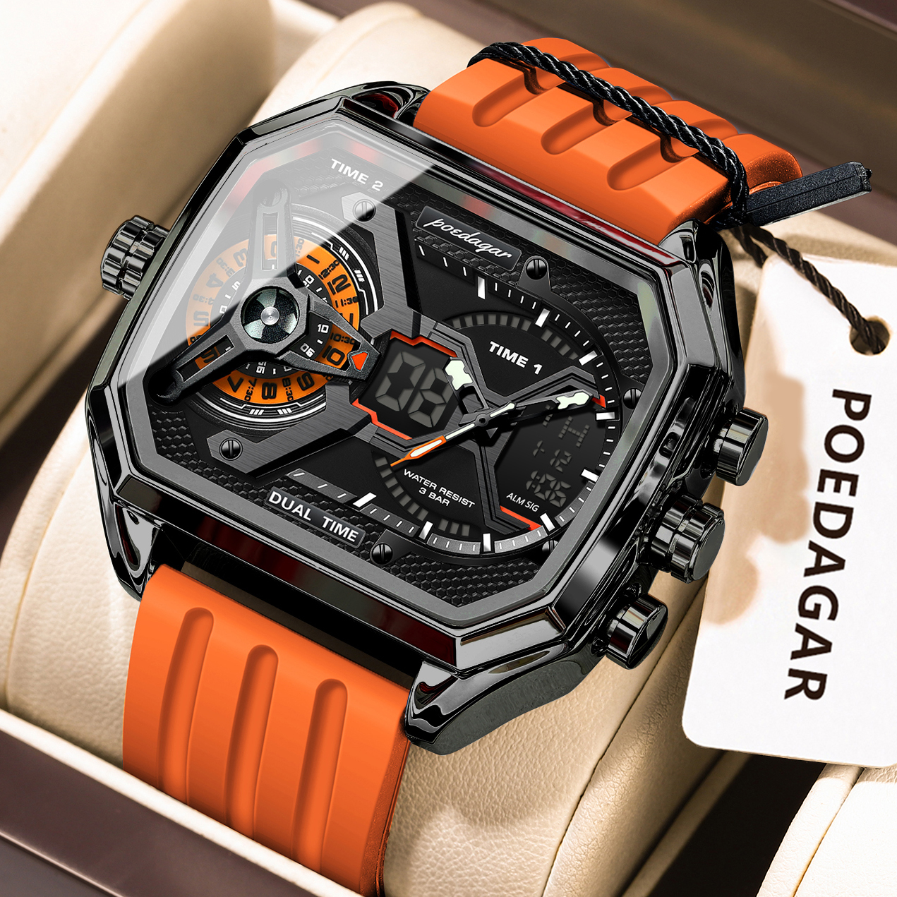 POEDAGAR Sports Men Wristwatch - огляд і ціна Men'S Fashion Zone