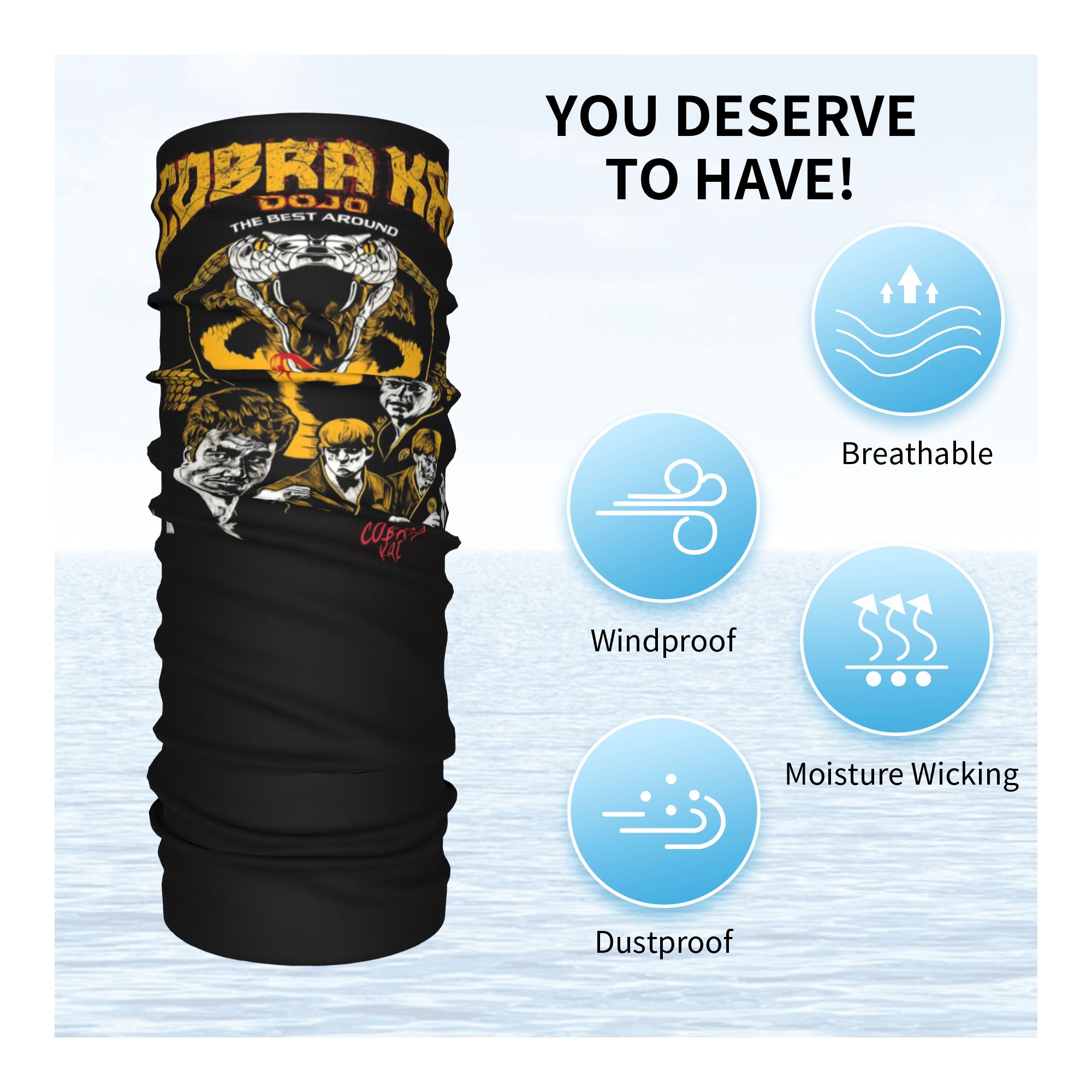 Custom Cobra Kai Bandana Neck  - огляд і ціна Men Fashion Kids