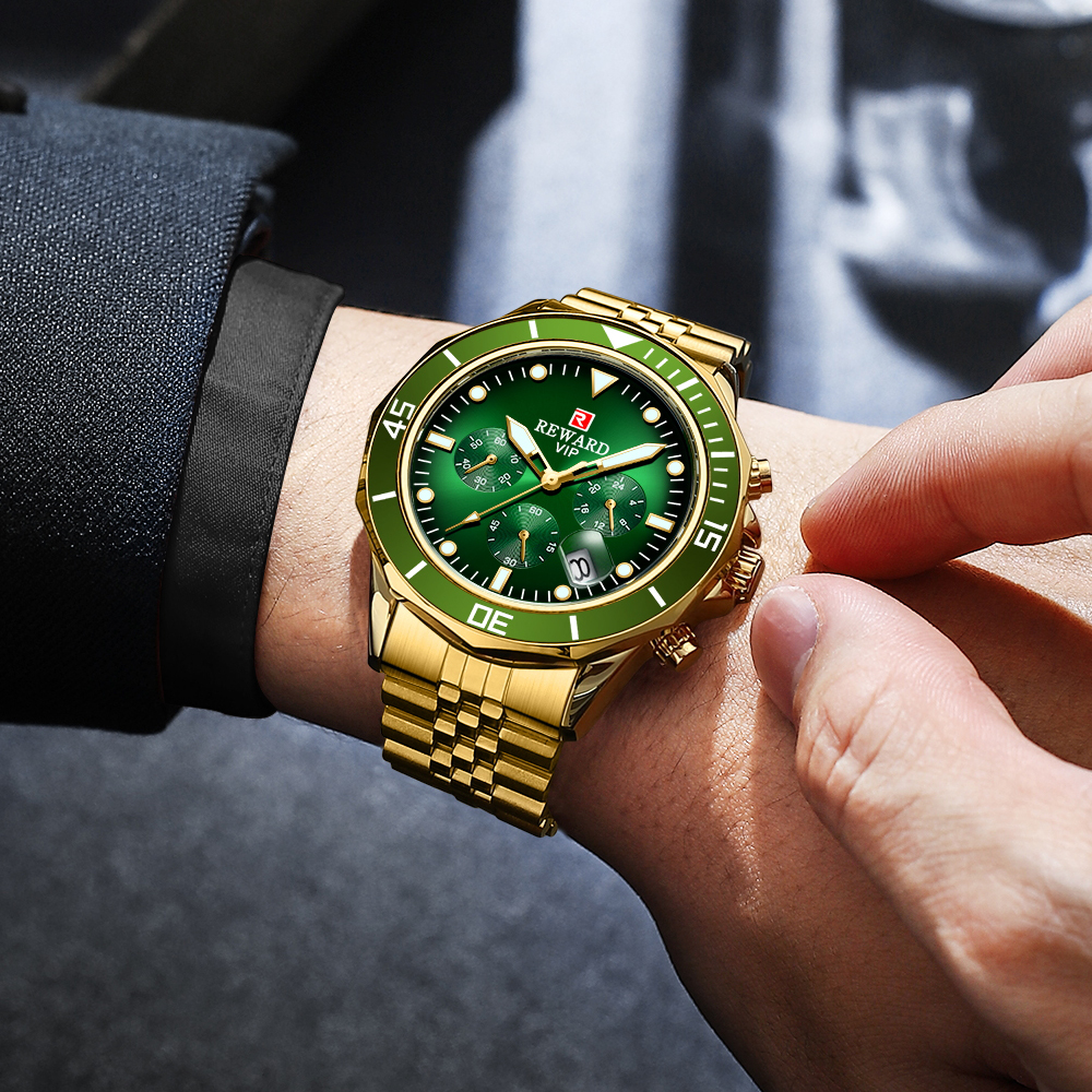 REWARD Luxury Chronograph Watc - огляд і ціна Men'S Fashion Zone