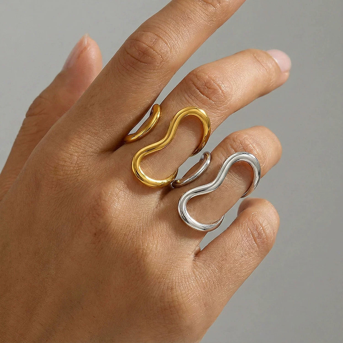 Stainless Steel Gold Color Rin - огляд і ціна Men'S Fashion Easter