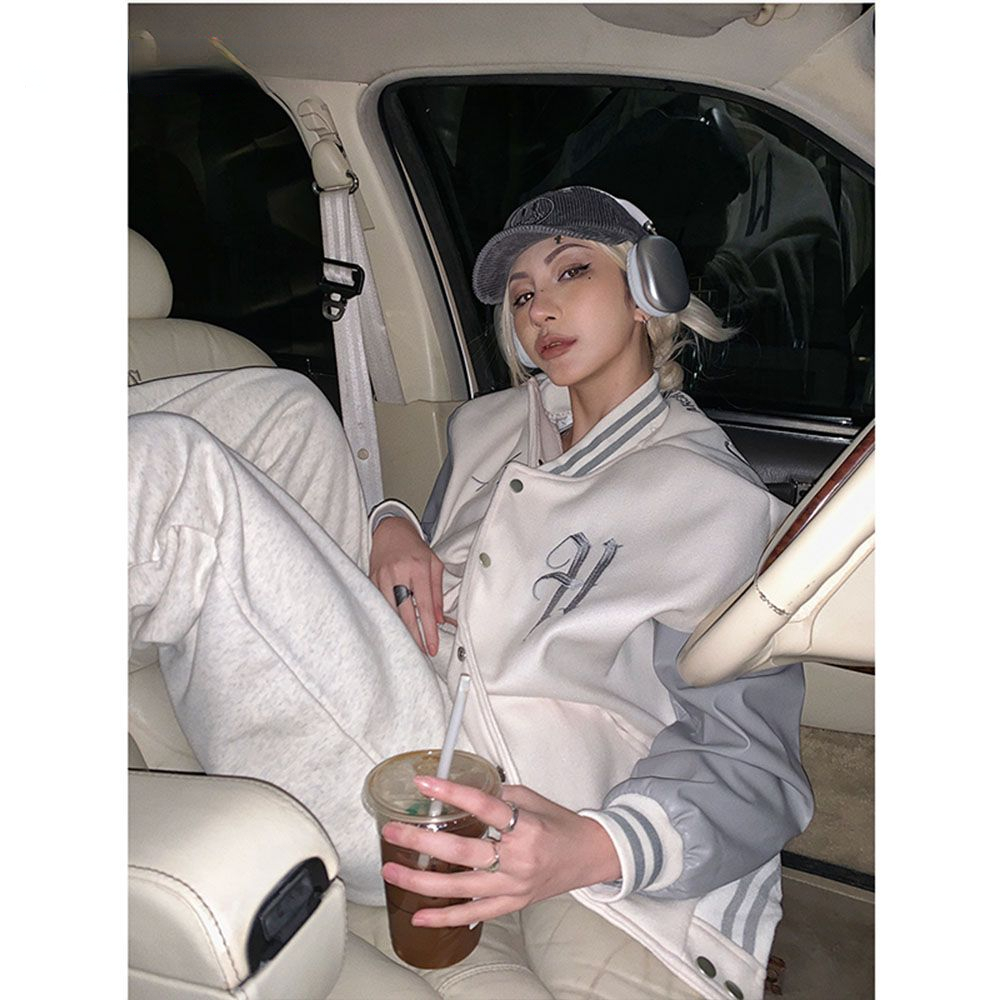 Off white college trend brand  - огляд і ціна Mens Fashion Bomber Jacket