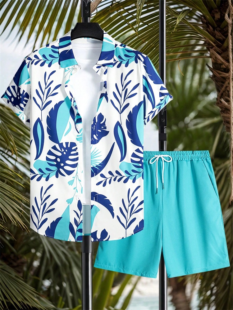 Men's Short-sleeved Shirt Set  - огляд і ціна Men'S Fashion Usa