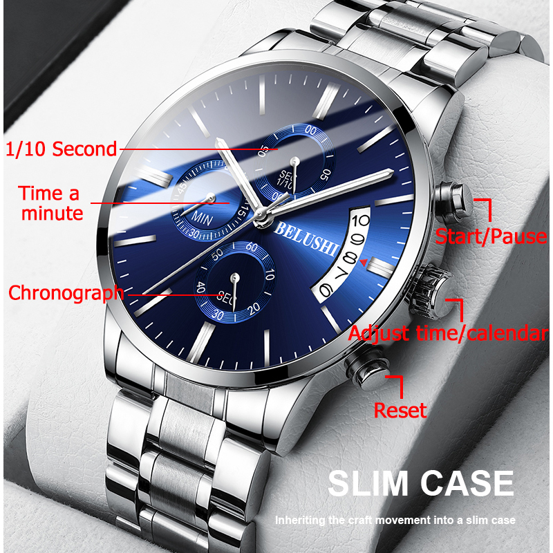 BELUSHI Fashion Men's Quartz W - огляд і ціна Men'S Fashion Zone