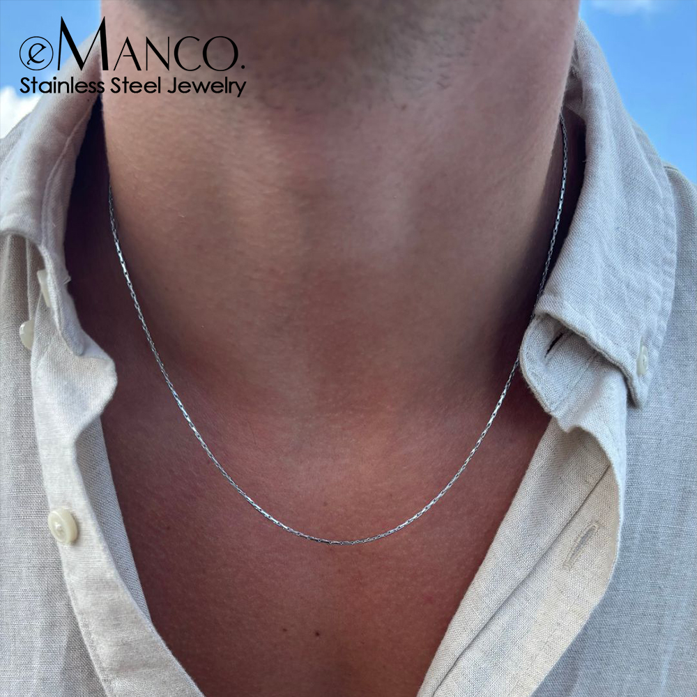 eManco New Wire Chain Necklace - огляд і ціна Men'S Fashion For 60 Year Old
