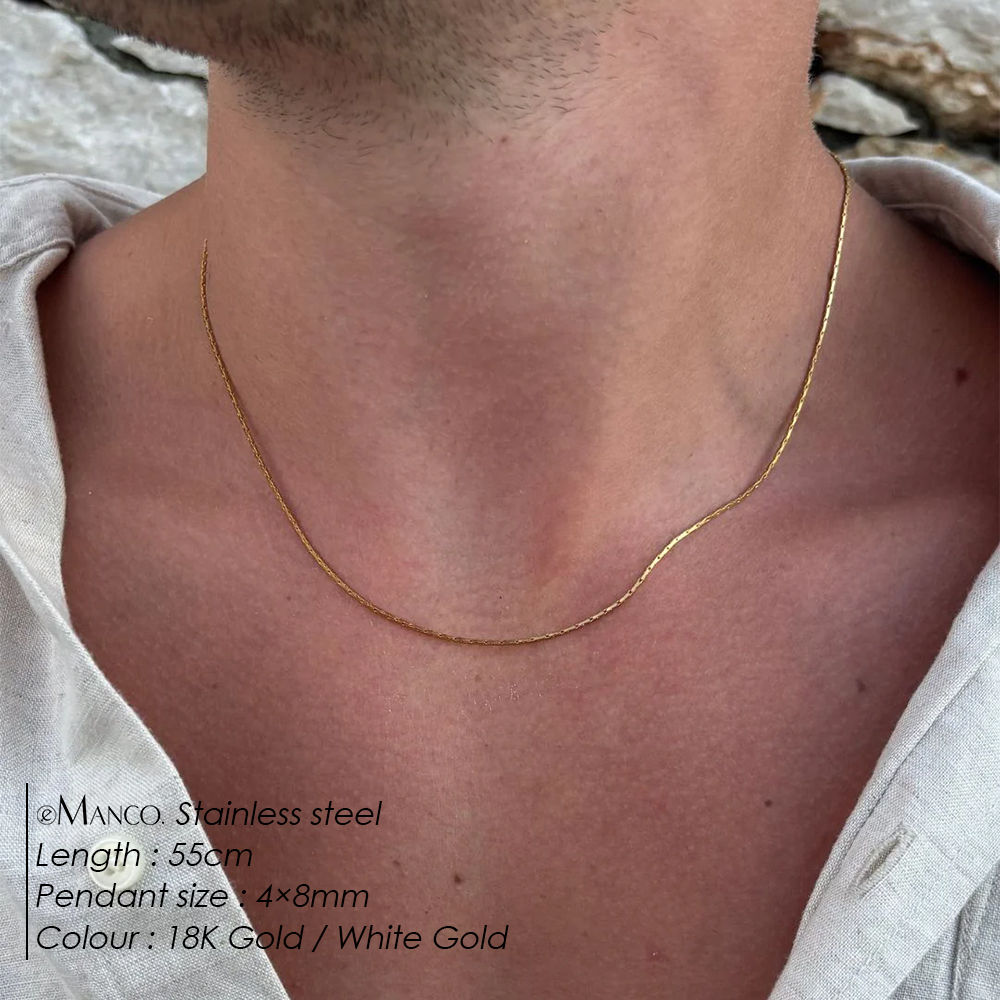 eManco New Wire Chain Necklace - огляд і ціна Men'S Fashion For 60 Year Old
