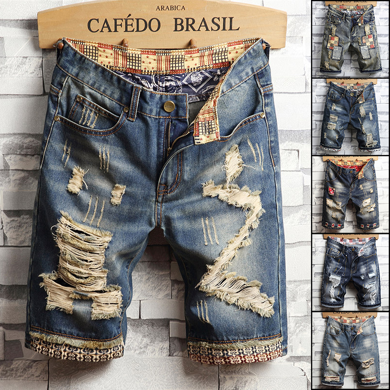 Ripped Hip-hop Denim Shorts Me - огляд і ціна Men'S Fashion Jeans