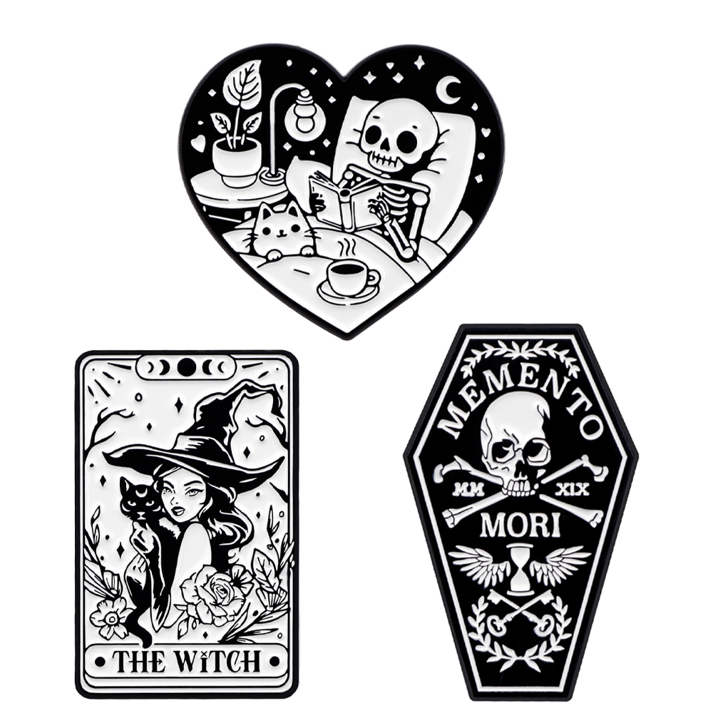 Skeleton Enamel Pins Witch Bro - огляд і ціна Men Fashion Kids