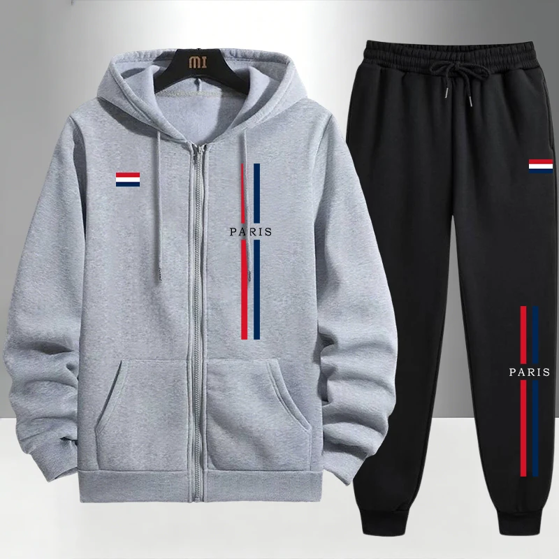 Paris Fashion Men's Set Zipper - огляд і ціна Men'S Fashion Outfits