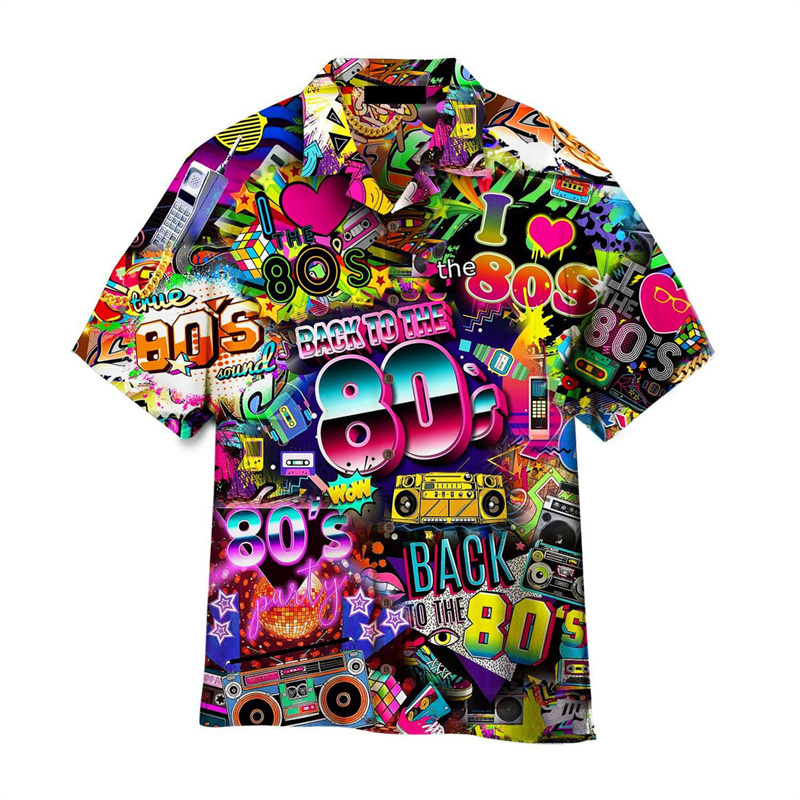 Hawaiian Shirts For Men 3D Pri - огляд і ціна Men'S Fashion From The 80S