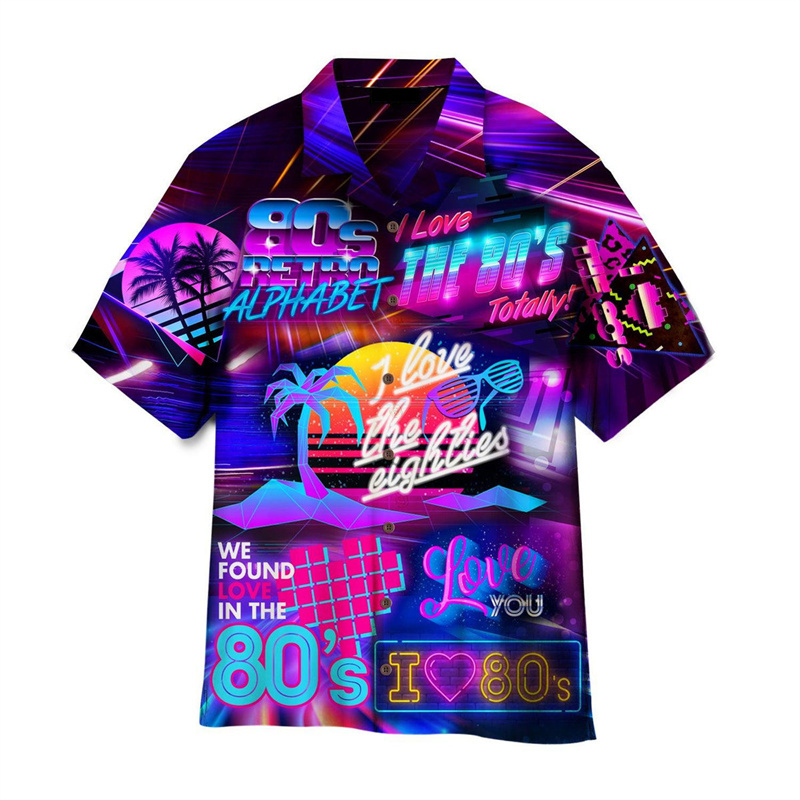 Hawaiian Shirts For Men 3D Pri - огляд і ціна Men'S Fashion From The 80S