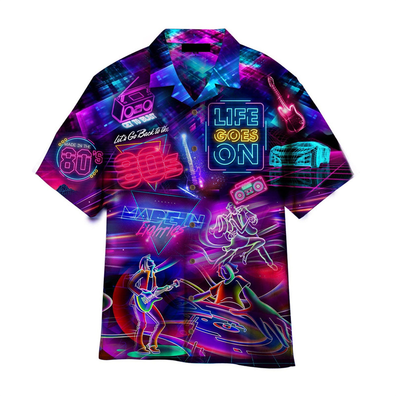 Hawaiian Shirts For Men 3D Pri - огляд і ціна Men'S Fashion From The 80S