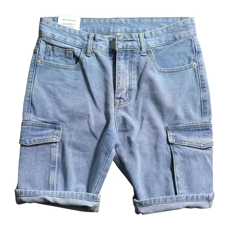 Loose Straight Short Jeans Pan - огляд і ціна Men'S Fashion Jeans