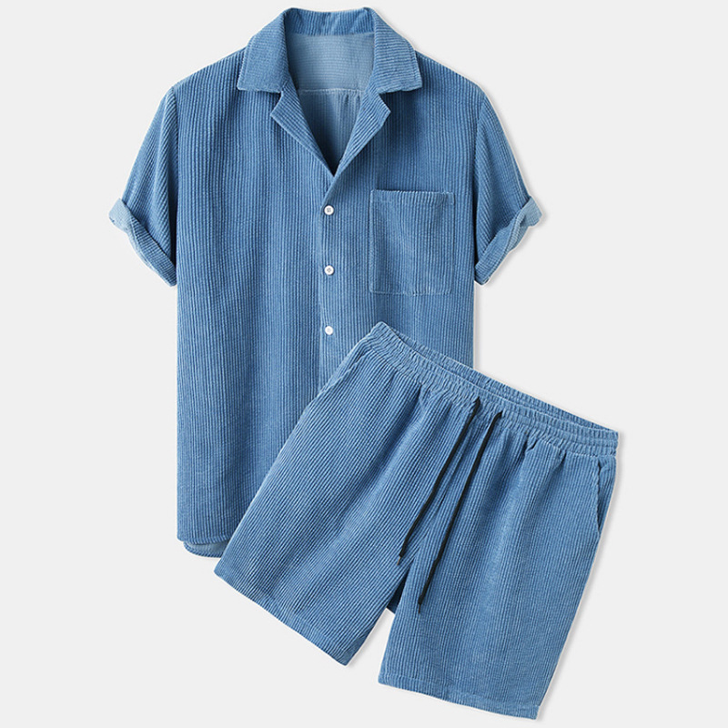 Mens Summer Corduroy Hawaiian  - огляд і ціна Track Suit Men