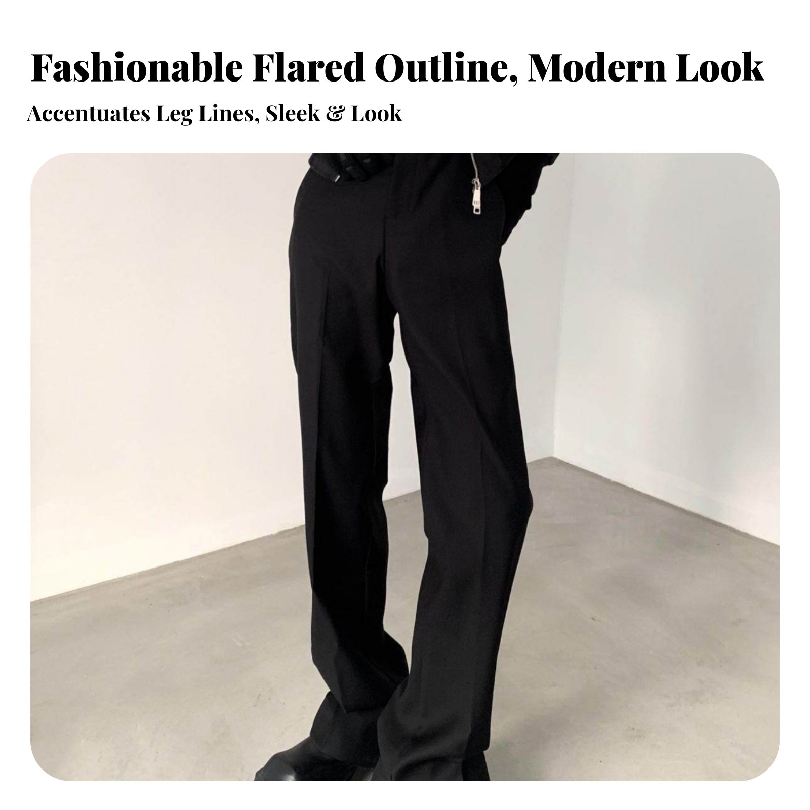 Split-Split-Leg Flaredd Trouse - огляд і ціна Fashion Men Vogue