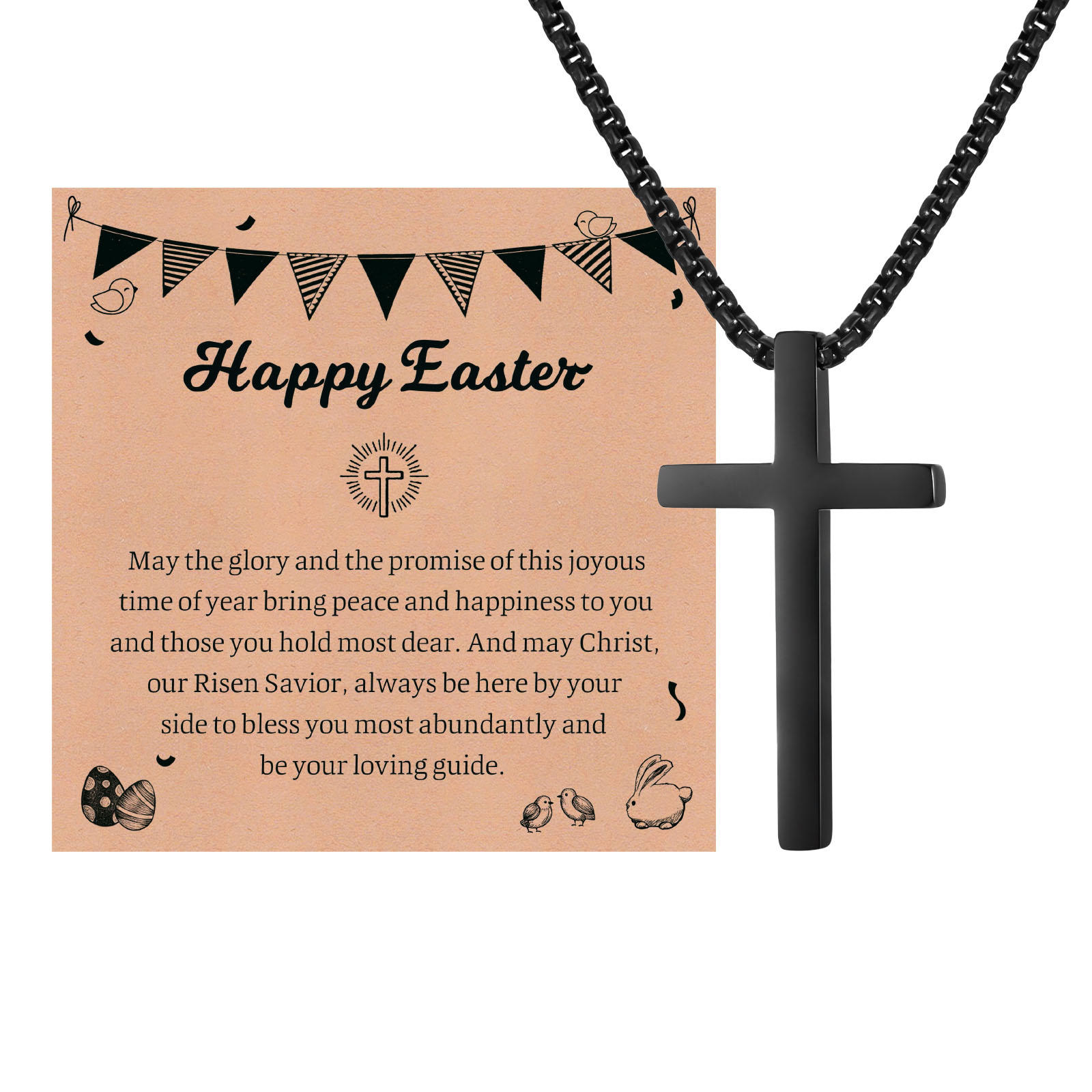 Vnox Cross Pendant Necklaces f - огляд і ціна Men'S Fashion Easter