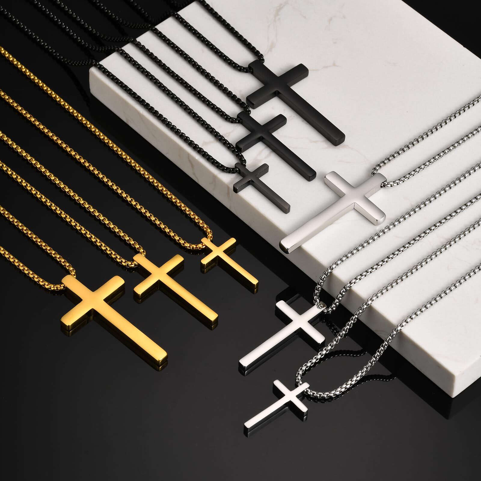 Vnox Cross Pendant Necklaces f - огляд і ціна Men'S Fashion Easter