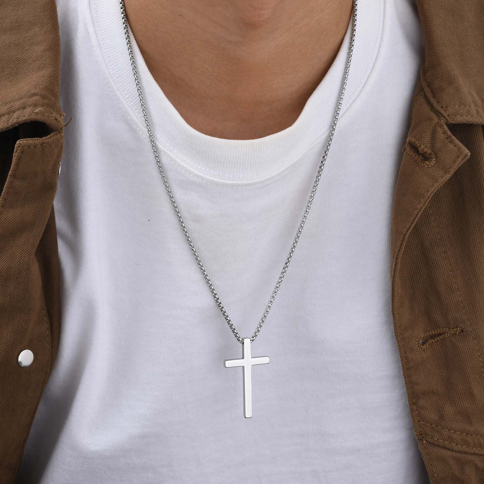 Vnox Cross Pendant Necklaces f - огляд і ціна Men'S Fashion Easter