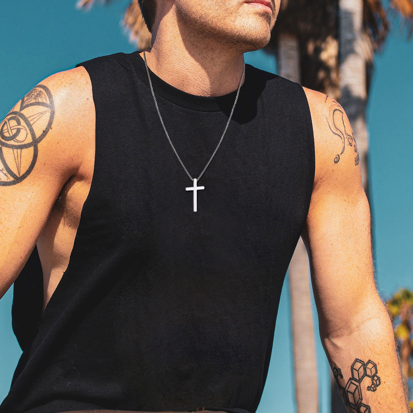 Vnox Cross Pendant Necklaces f - огляд і ціна Men'S Fashion Easter