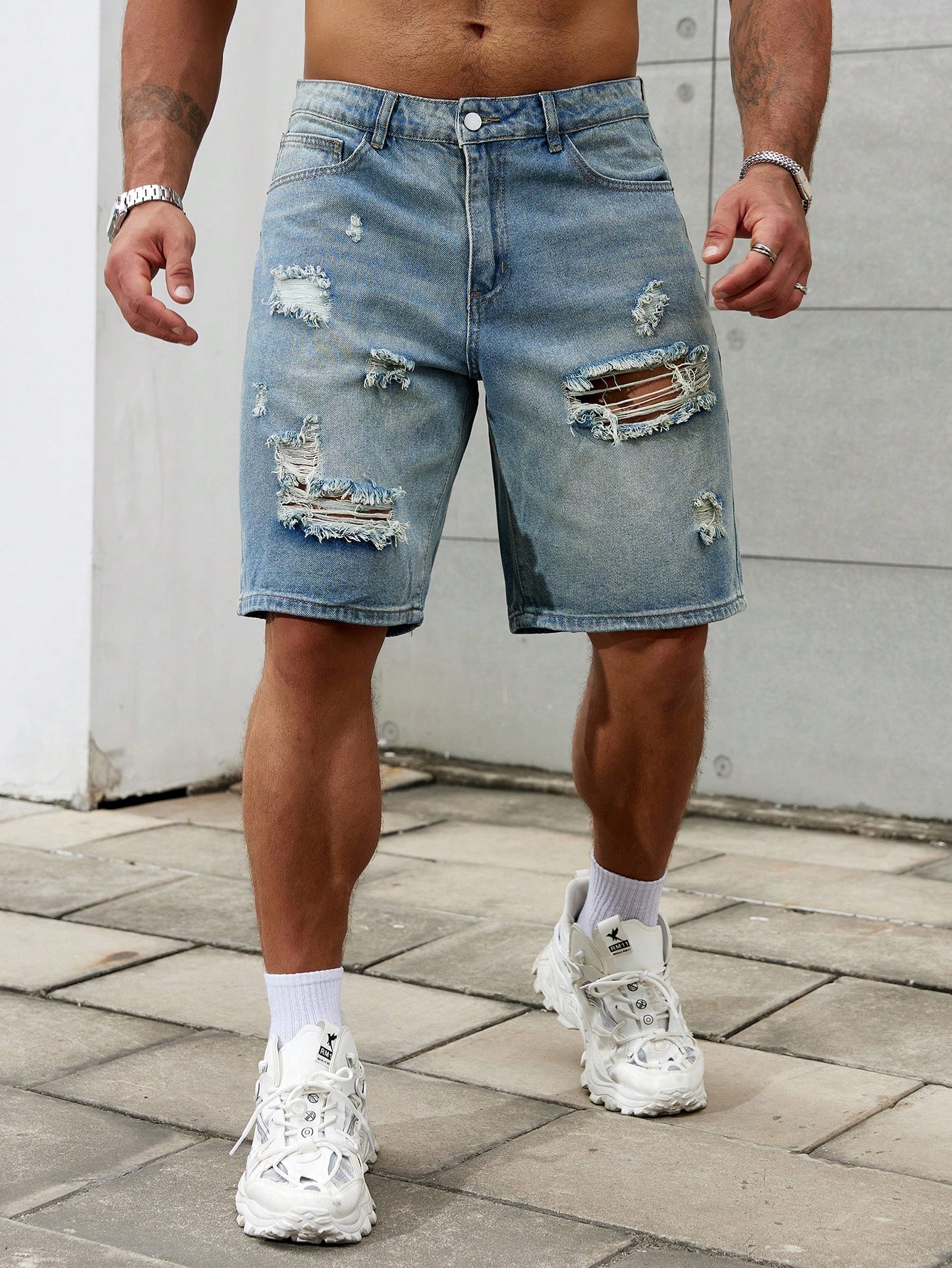 New Fashion Mens Ripped Short  - огляд і ціна Men'S Fashion Jeans
