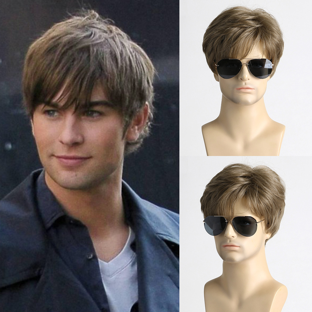 Synthetic Short Brown Wig for  - огляд і ціна Men'S Fashion Looks 2026