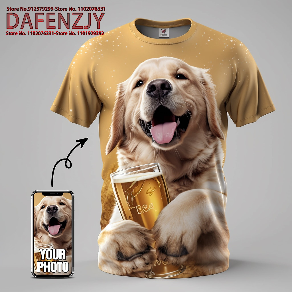 Custom Funny Pet Photo 3D All  - огляд і ціна Men Fashion Kids