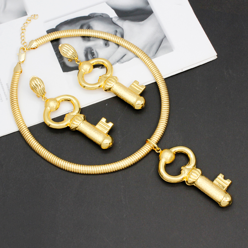 Dubai Necklace Earrings Set Ke - огляд і ціна Dubai Men'S Fashion
