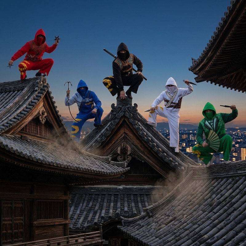 Ninja Warrior Armor Hoodie Set - огляд і ціна Track Suit Men