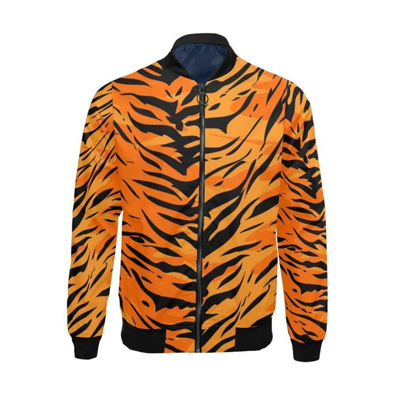 Various Leopard Prints Jacket  - огляд і ціна Mens Fashion Bomber Jacket