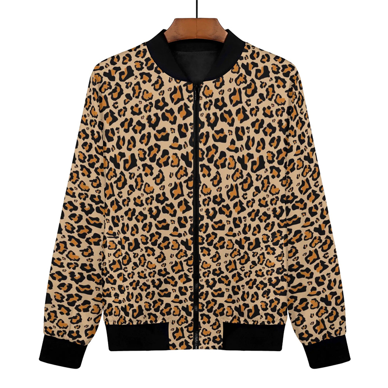 Various Leopard Prints Jacket  - огляд і ціна Mens Fashion Bomber Jacket