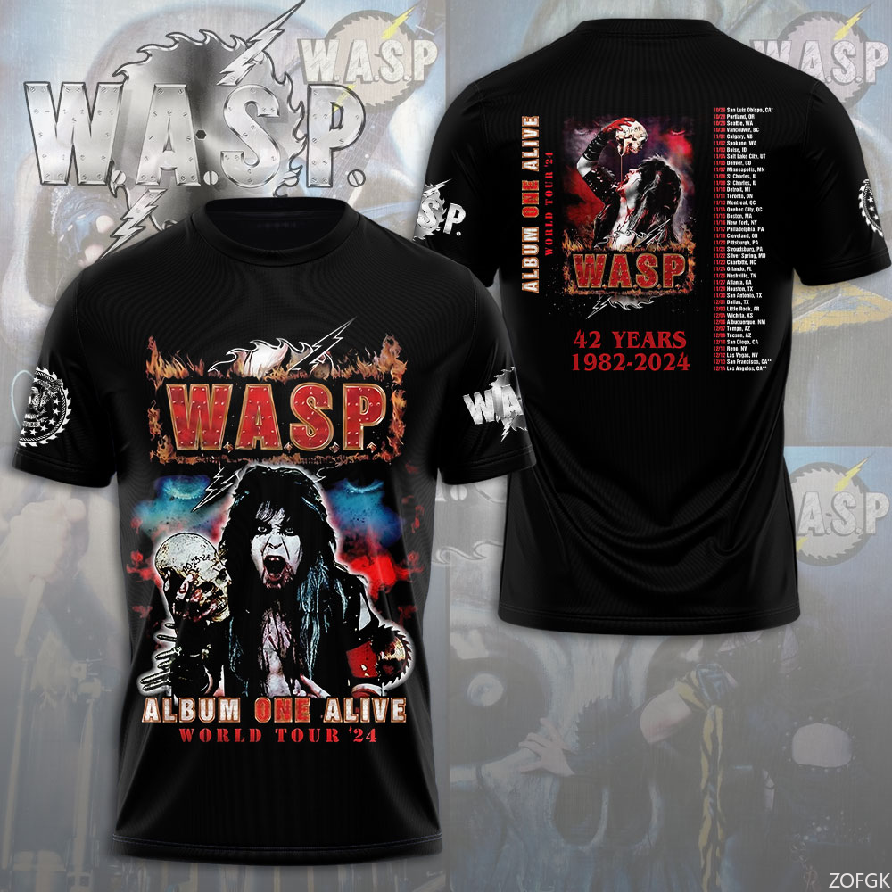 W.A.S.P Rock 3D Printing T-shi - огляд і ціна Men'S Fashion Y2K